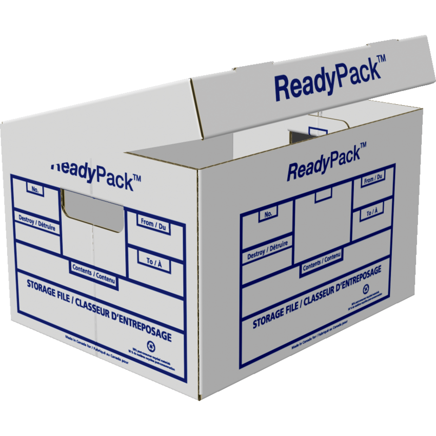 ReadyPack™ Storage Boxes White 12 boxes/pkg