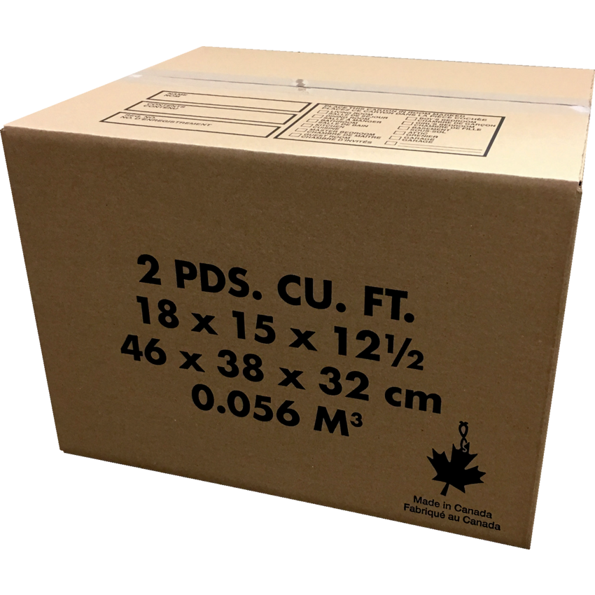 Kraft Corrugated Shipping Cartons 2.0 Cubic Ft. 18"W x15"D x12-1/2"H 20/pkg