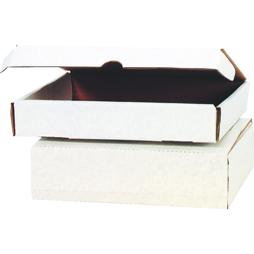 Mailing Box 12" x 10-1/2" x 2-1/8" White 10/package