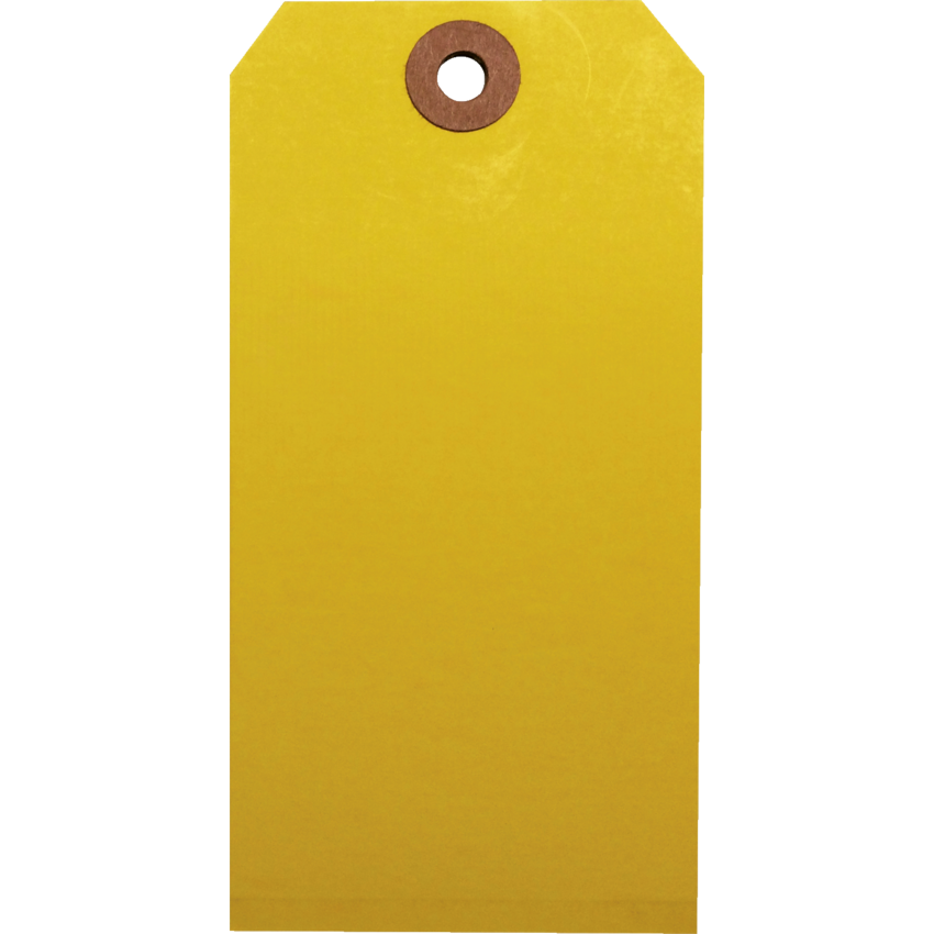 Shipping Tags #8 6-1/4" x 3-1/8" Yellow 1000/cse