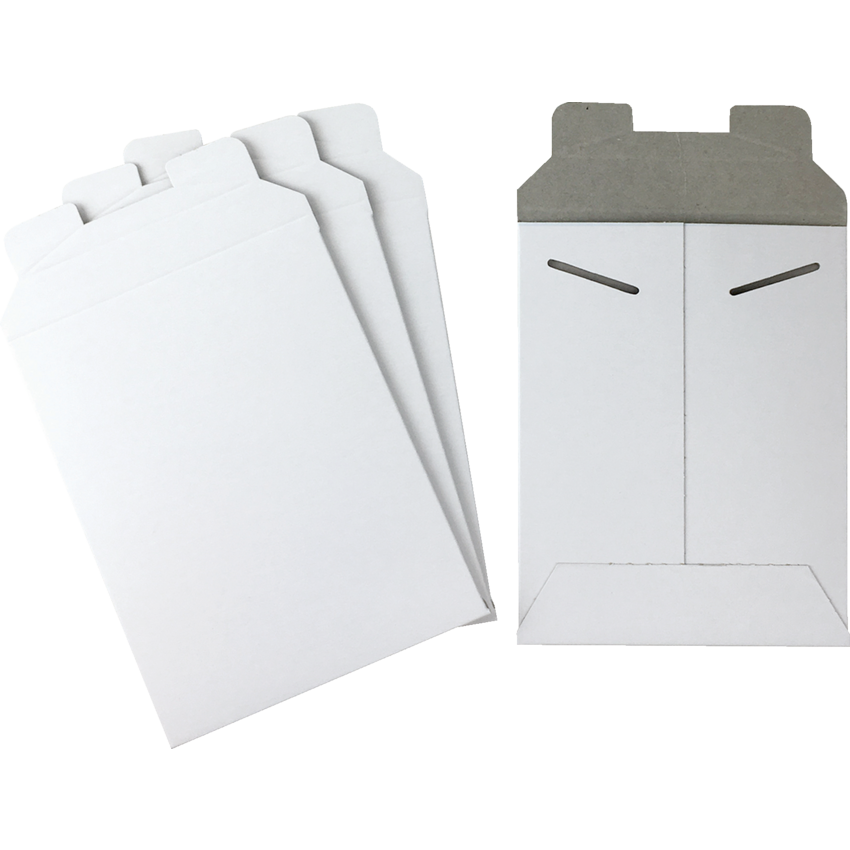 StayFlat® Mailers Locking Tab 6" x 8" White 100/cse
