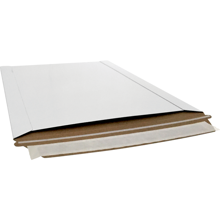 StayFlat® Mailers Lip and Seal 12-3/4" x 15" White 100/cse