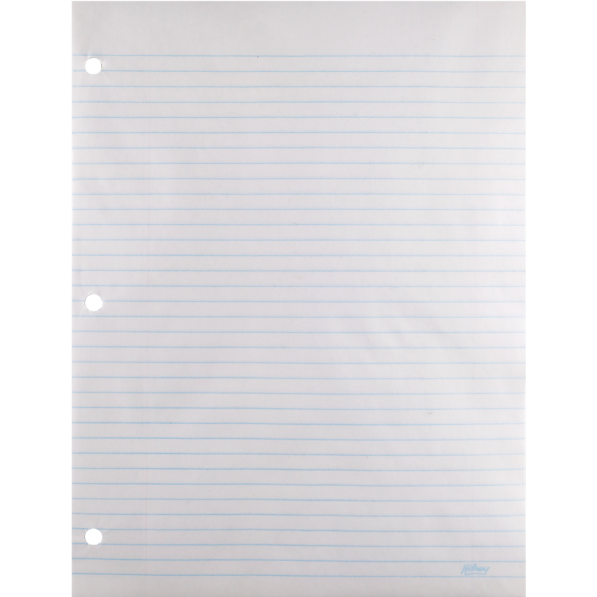 Hilroy Refill Sheets 10-7/8" x 8-3/8" 400 sheets/pkg