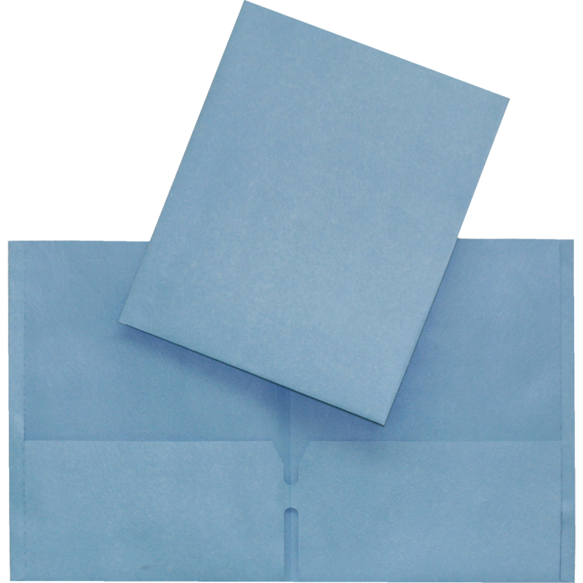 Hilroy Twin Pocket Portfolio 11-3/4" x 9-1/2" Light Blue