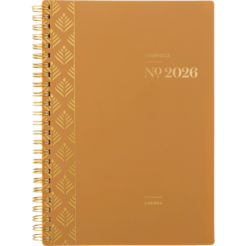 Cambridge® WorkStyle™ Focus Weekly/Monthly Planner 8-1/2" x 6" Bilingual Sunbaked Clay