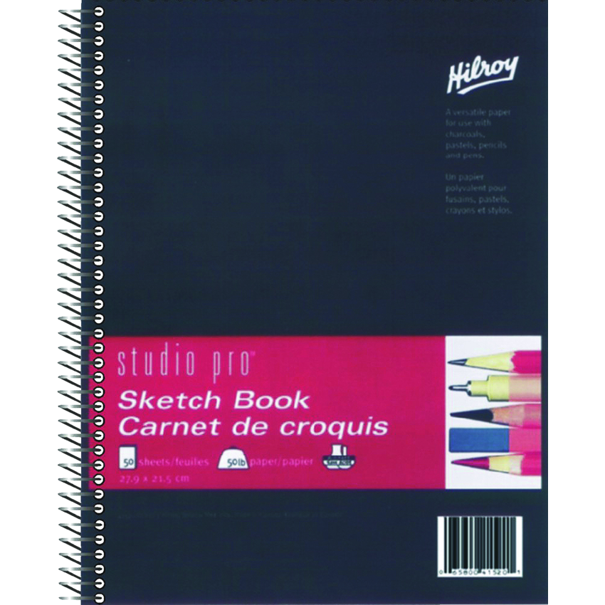 Hilroy Studio Pro™ Sketch Book 8-1/2" x 11" 100 sheets