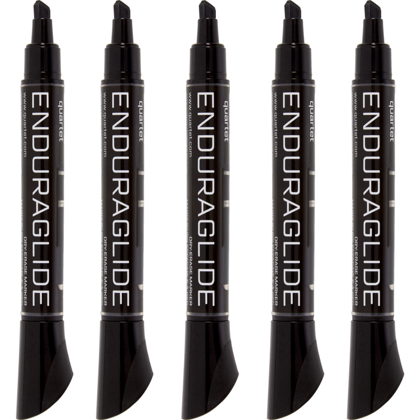Quartet® EnduraGlide® Dry Erase Markers Chisel Tip Black