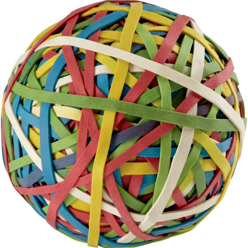 ACCO® Rubber Band Ball #33, 6 oz. Assorted Colours