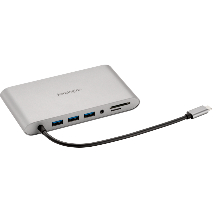 Kensington® UH1440P USB-C 5Gbps Dual Video Driverless Mobile Dock Silver