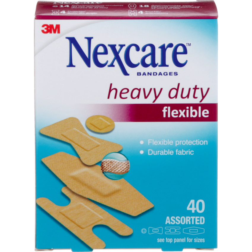 Nexcare™ Heavy Duty Fabric Bandages 40/box