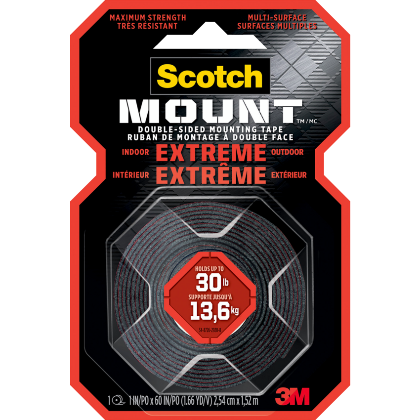 Scotch-Mount™ Extreme Double-Sided Mounting Tape