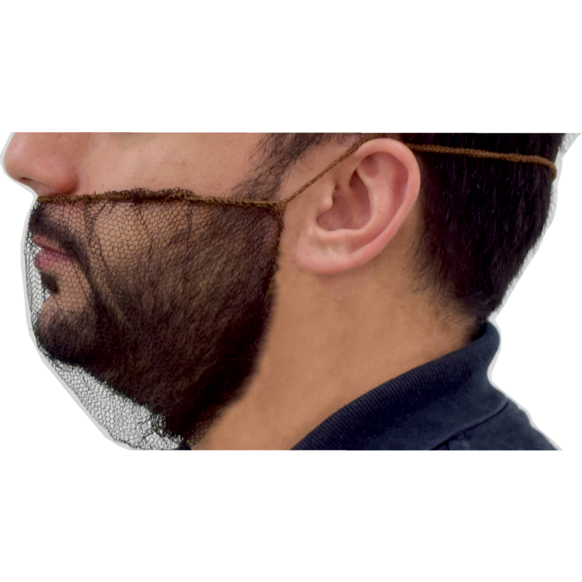 RONCO Easy Breezy™ Honeycomb Mesh Beard Cover Brown 100/pkg