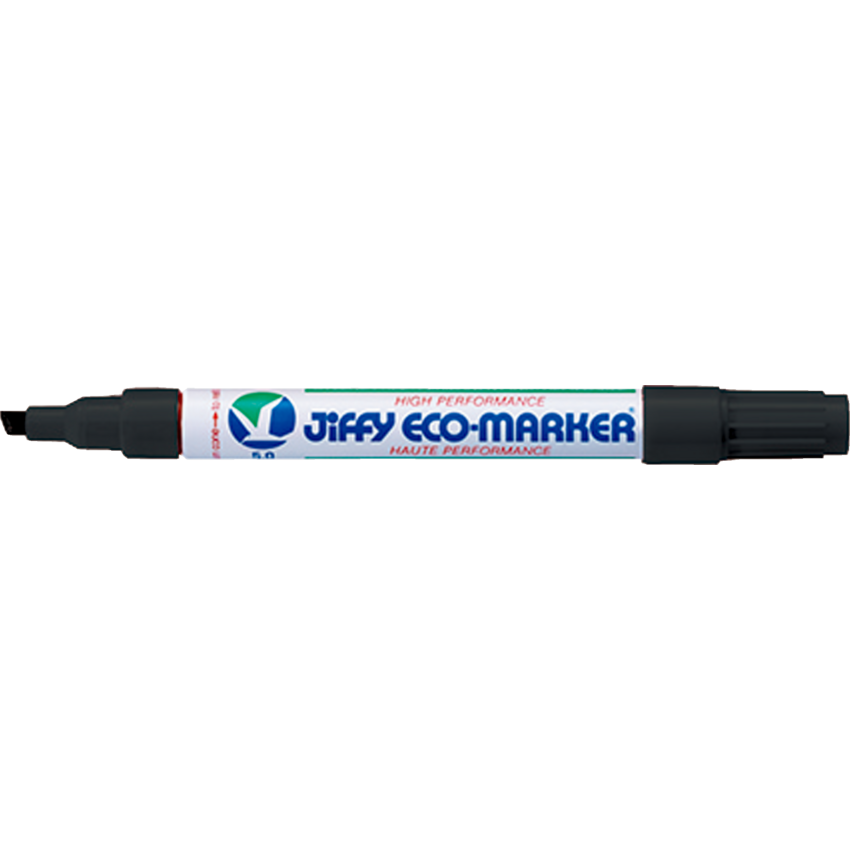 Jiffy Eco-Markers Chisel Tip Black
