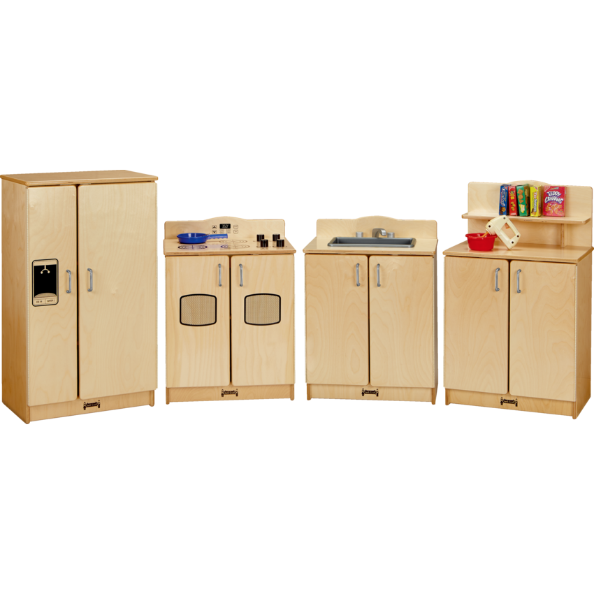 Jonti-Craft® Culinary Creations Play Kitchen Set 4 piece 20"W x 15"D x 27-35"H