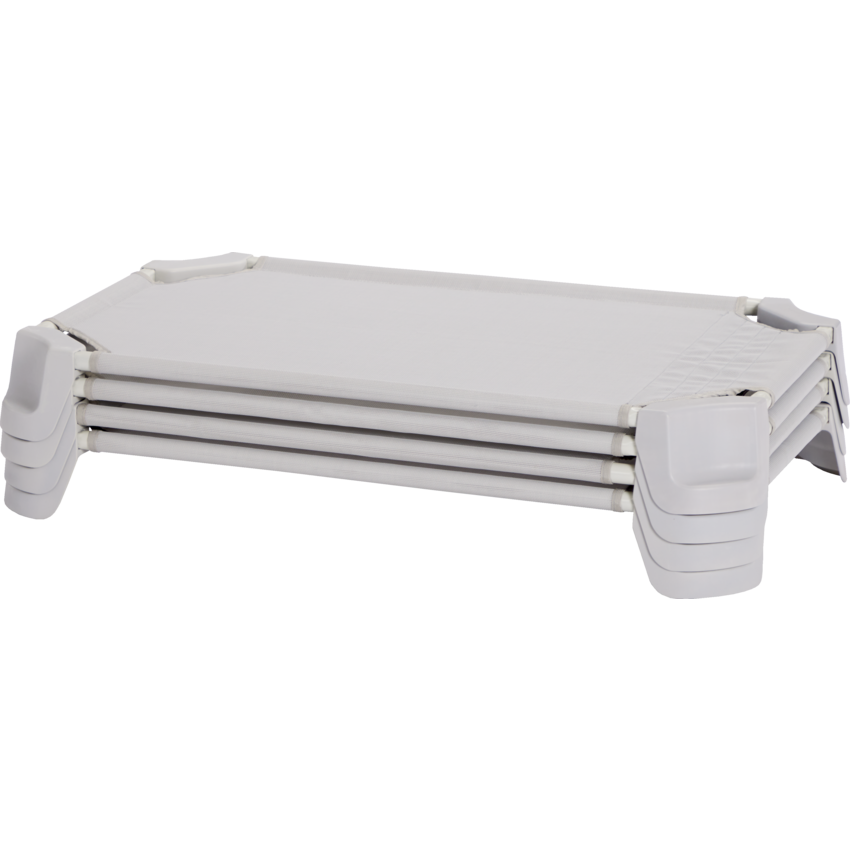 Jonti-Craft® QuietTime Daycare Cot 41-1/2"W x 24"D x 5"H Grey 4/set