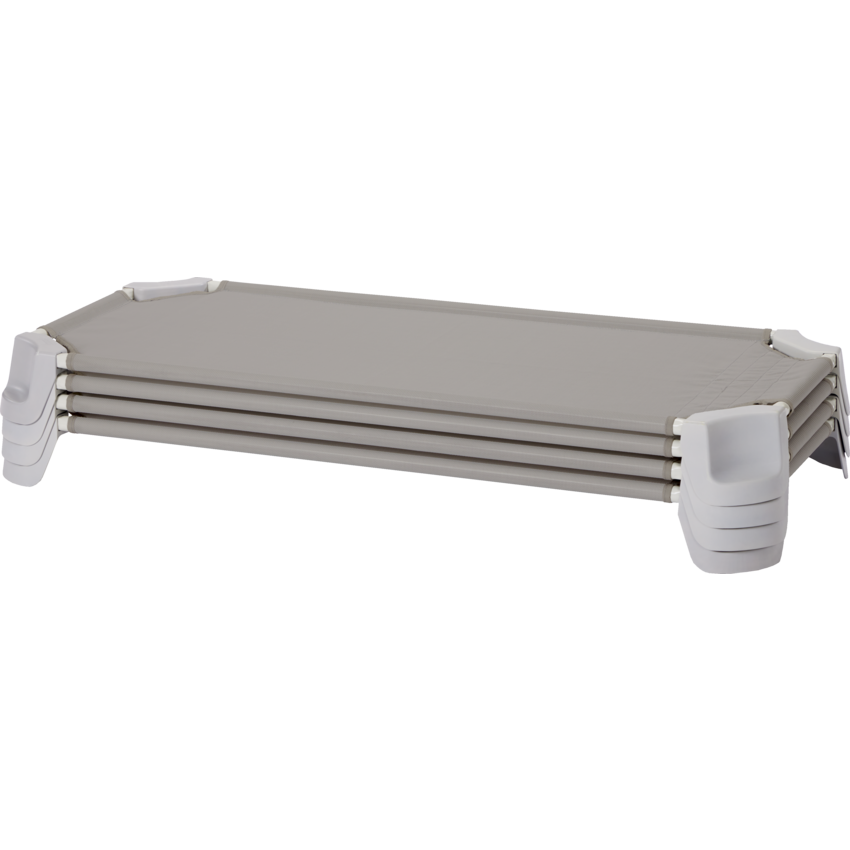 Jonti-Craft® QuietTime Preschool Cots 53-1/2"W x 24"D x 5"H Grey 4/set