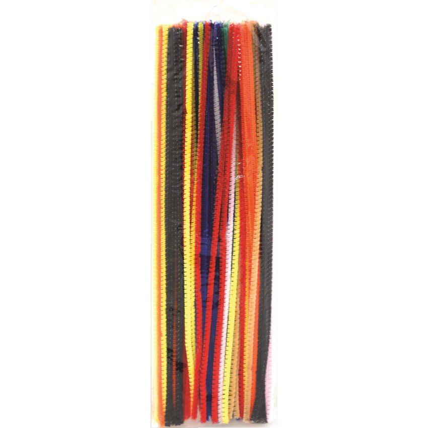 Selectum Chenille Pipe Cleaners 12" Assorted Colours 100/pkg