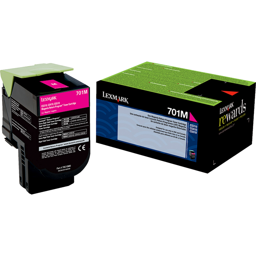 Lexmark® Laser Cartridge Return Program #701M Magenta