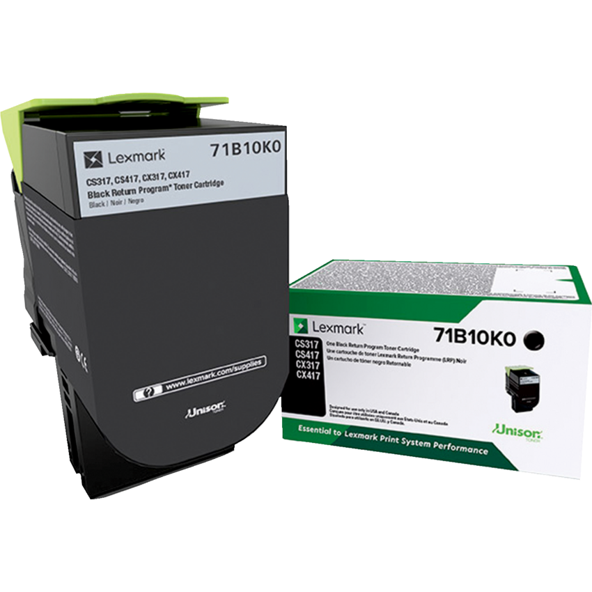 Lexmark® Laser Cartridges Return program 71B10K0 Black