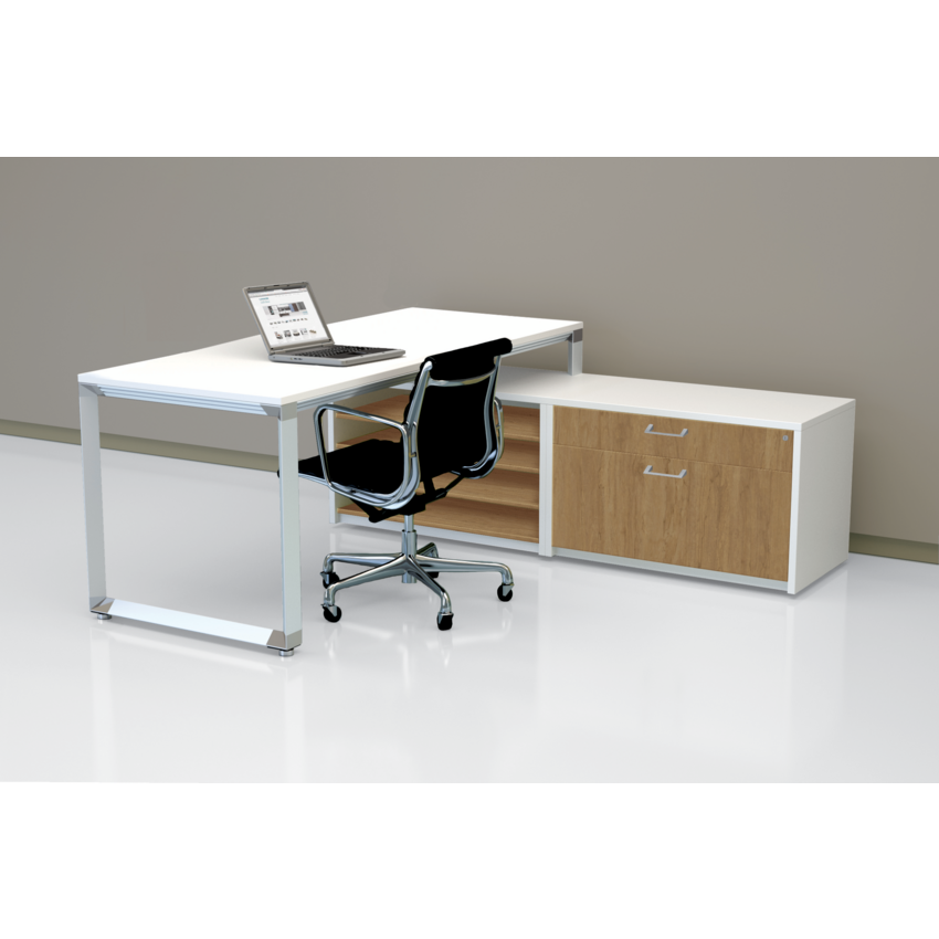 Links Bench TR115 Workstation 72”W x 72”D True White/Sesame