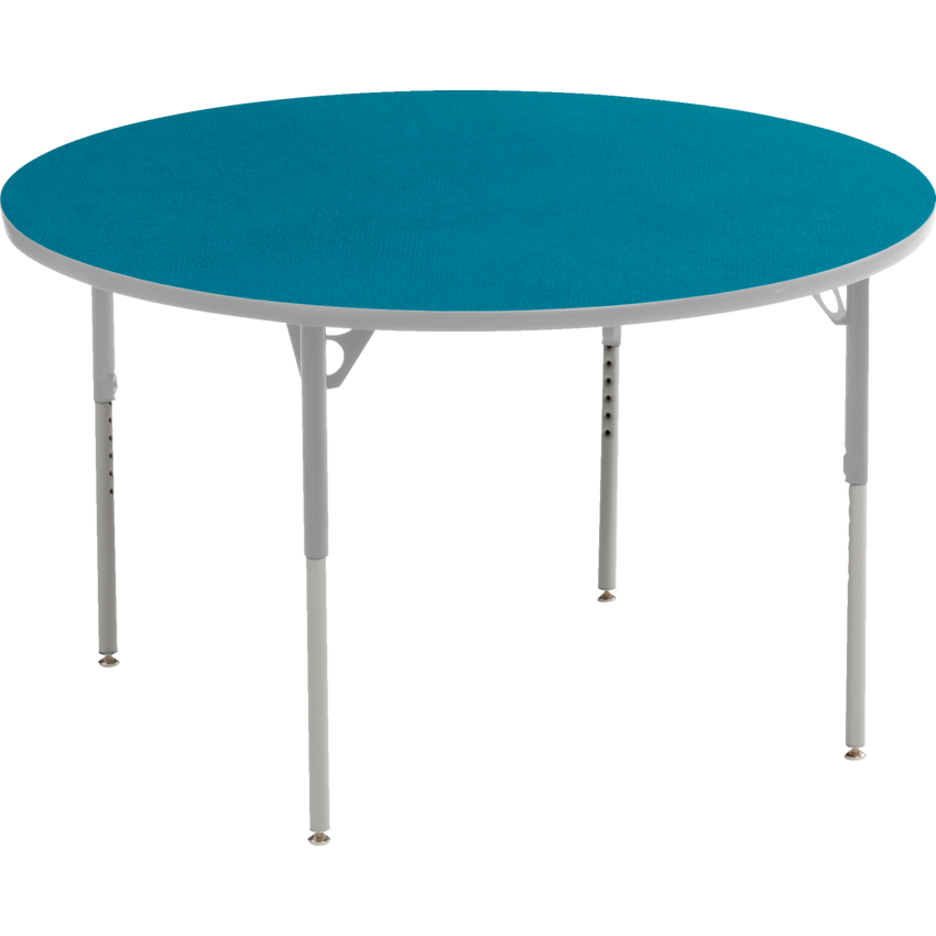 Mitybilt Aktivity Collaborative Learning Round Tables 60" Diameter Blueberry/Silver