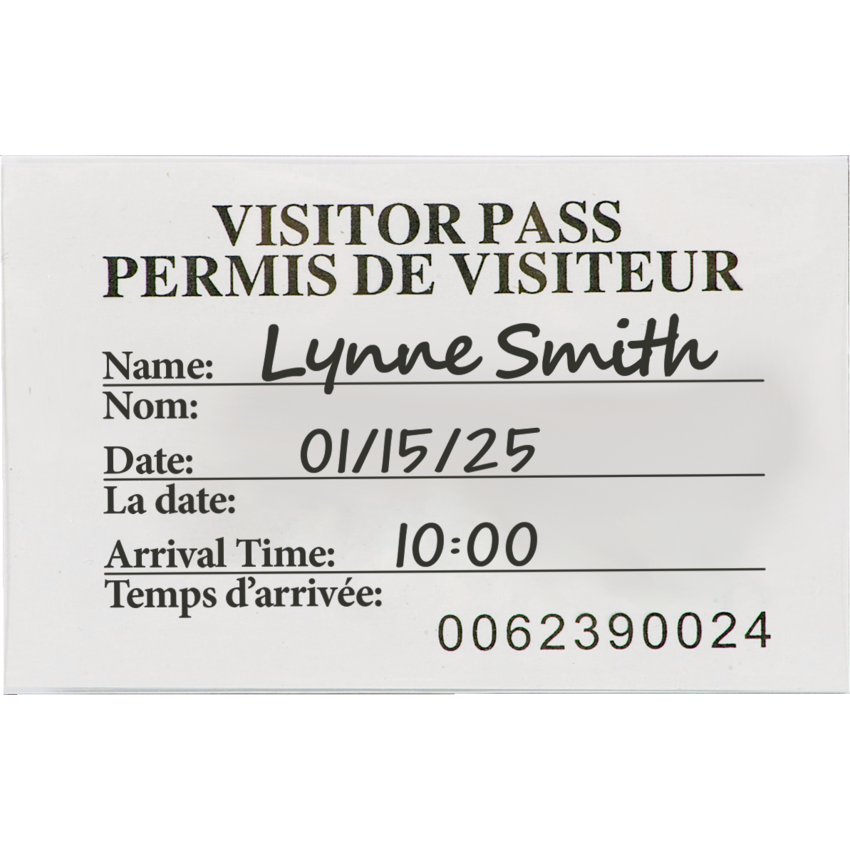 Merangue Fold-Over Name Badge Kits Clip Holder 2-1/4" x 3-1/2" Clear 100/pkg