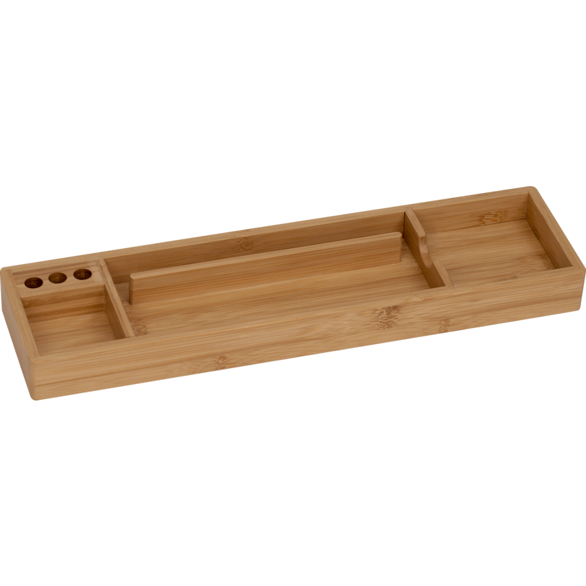 Merangue Desk Tray Four Compartment Bamboo