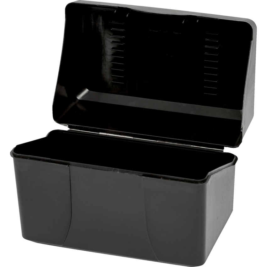 Merangue Index Card Box 4" x 6" Black