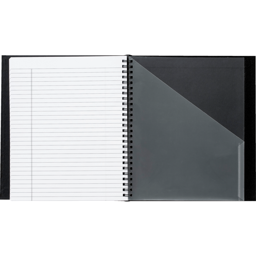 Basics® Classic Coil Notebook 9" x 7-1/4" 192 pages Black
