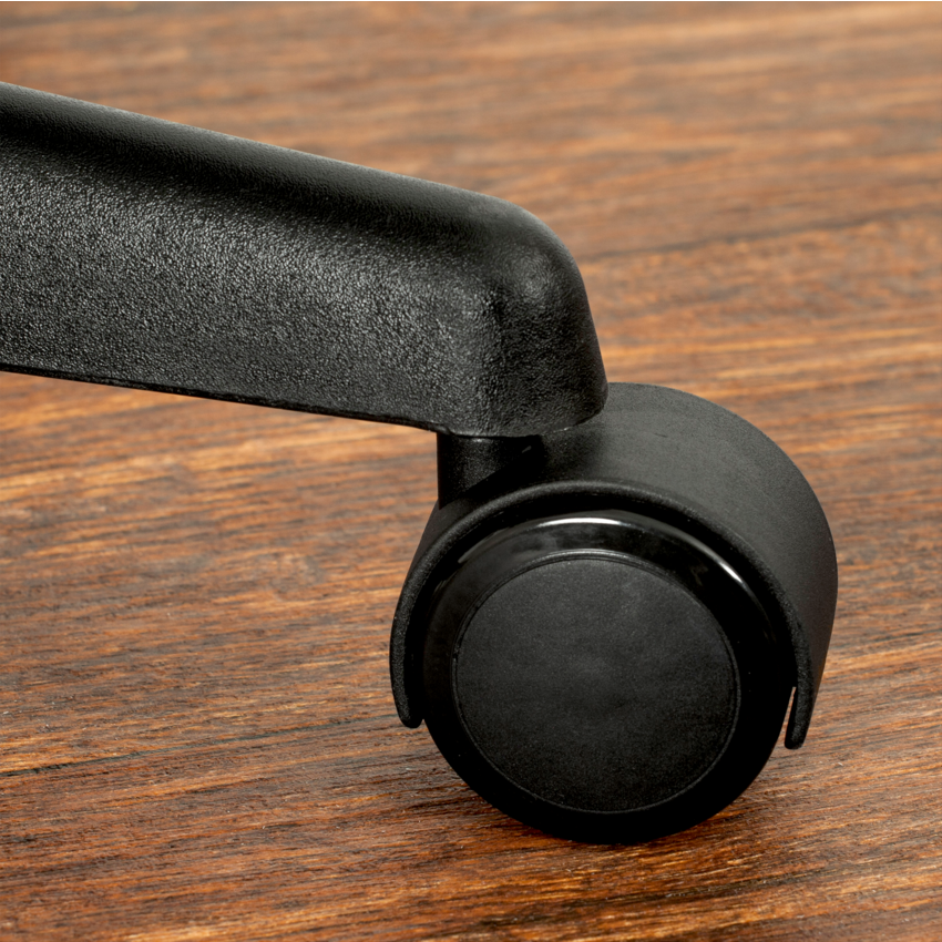 Merangue Twin Wheel Caster Hard Floor 2-1/2" Black