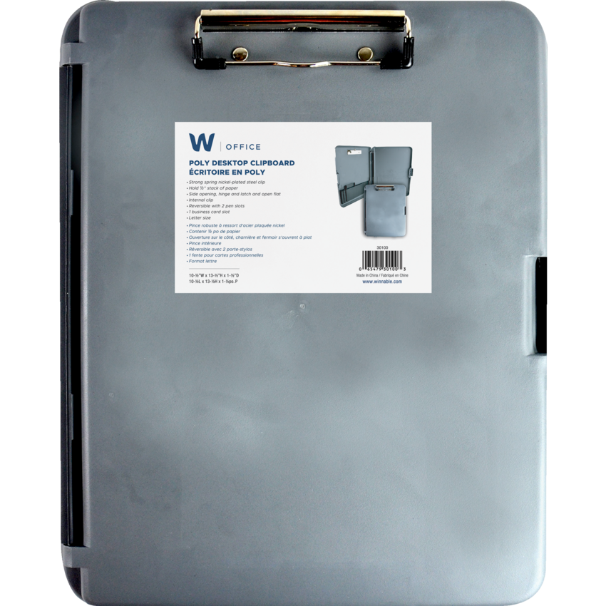 Winnable Desktop Clipboard Letter Grey