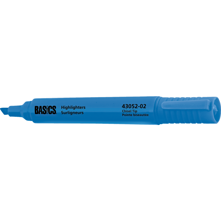 Basics® Highlighters Blue 12/box