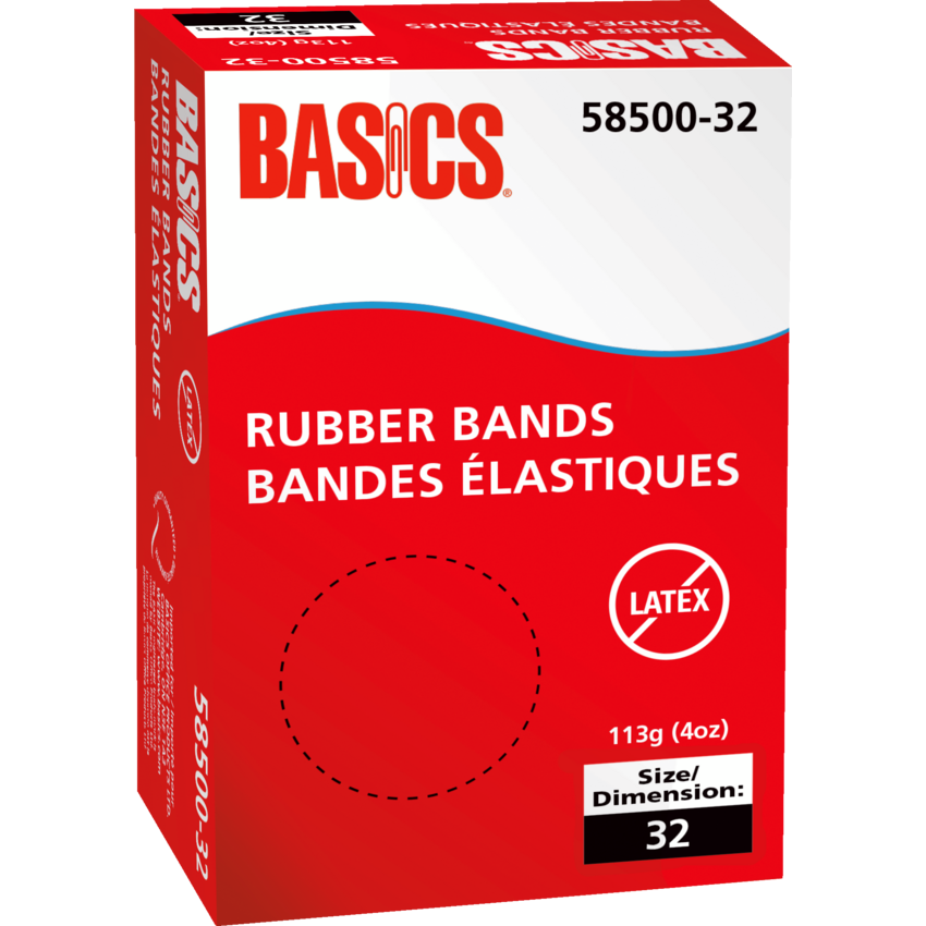 Basics® Latex-Free Rubber Bands #32 4 oz