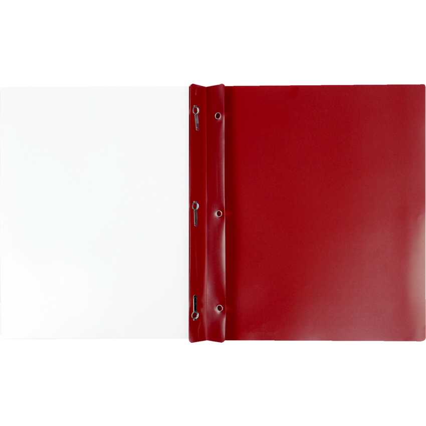 Winnable Poly Tang Clear Front Presentation Cover Letter Red