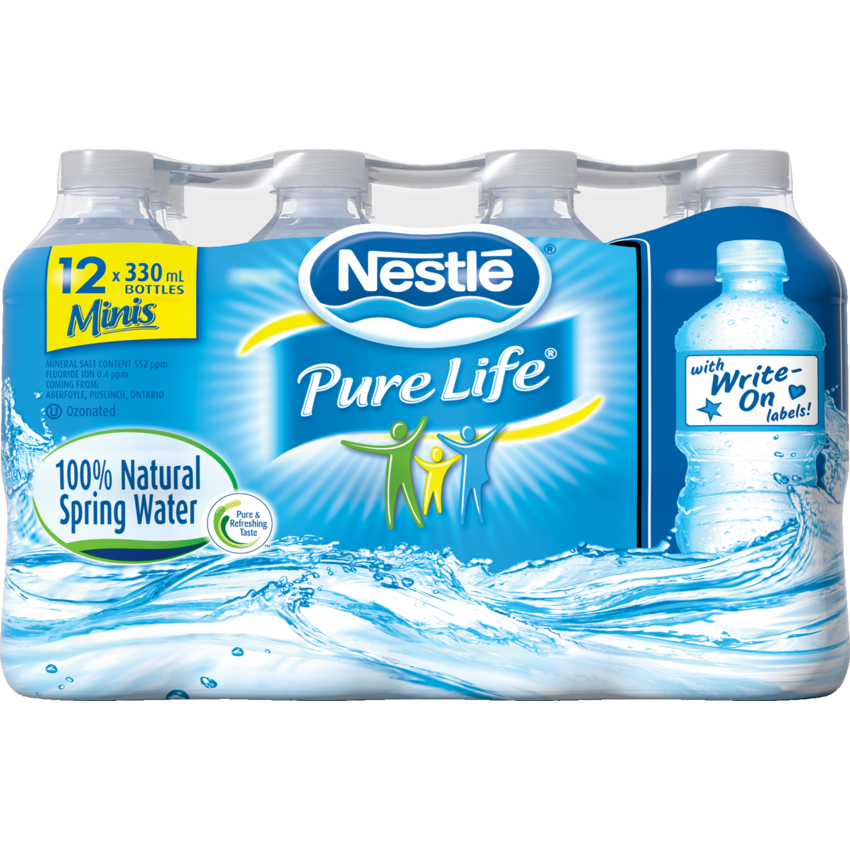 Nestlé® Pure Life® Bottled Water 330 mL 12 bottles/pkg