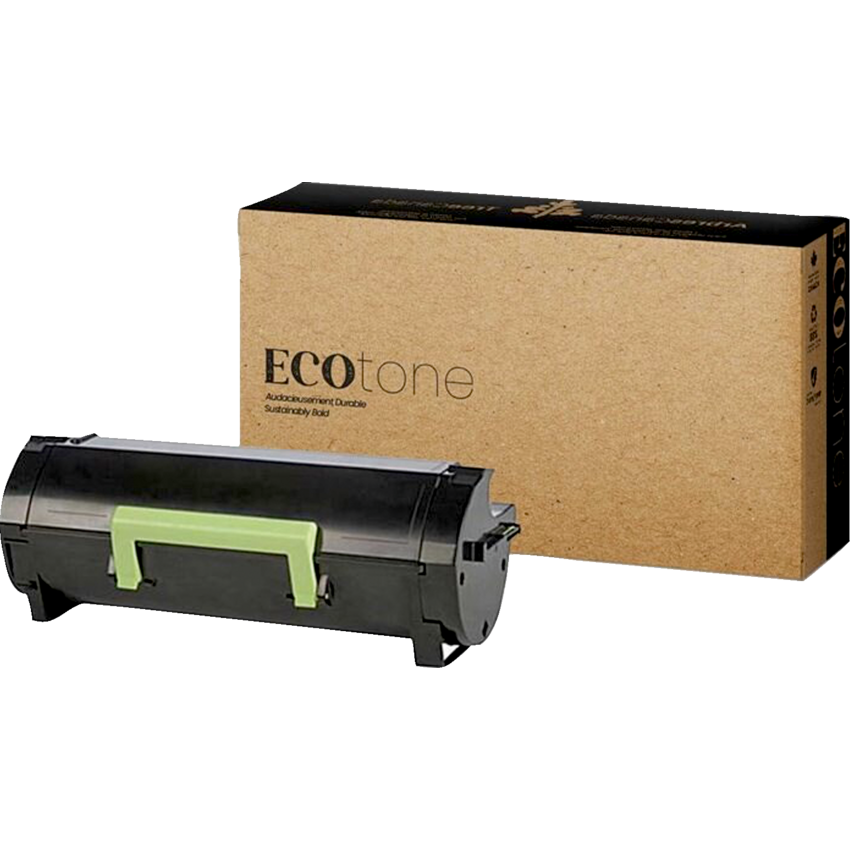 EcoTone® Remanufactured Laser Cartridge (Lex 53B1H00) Black