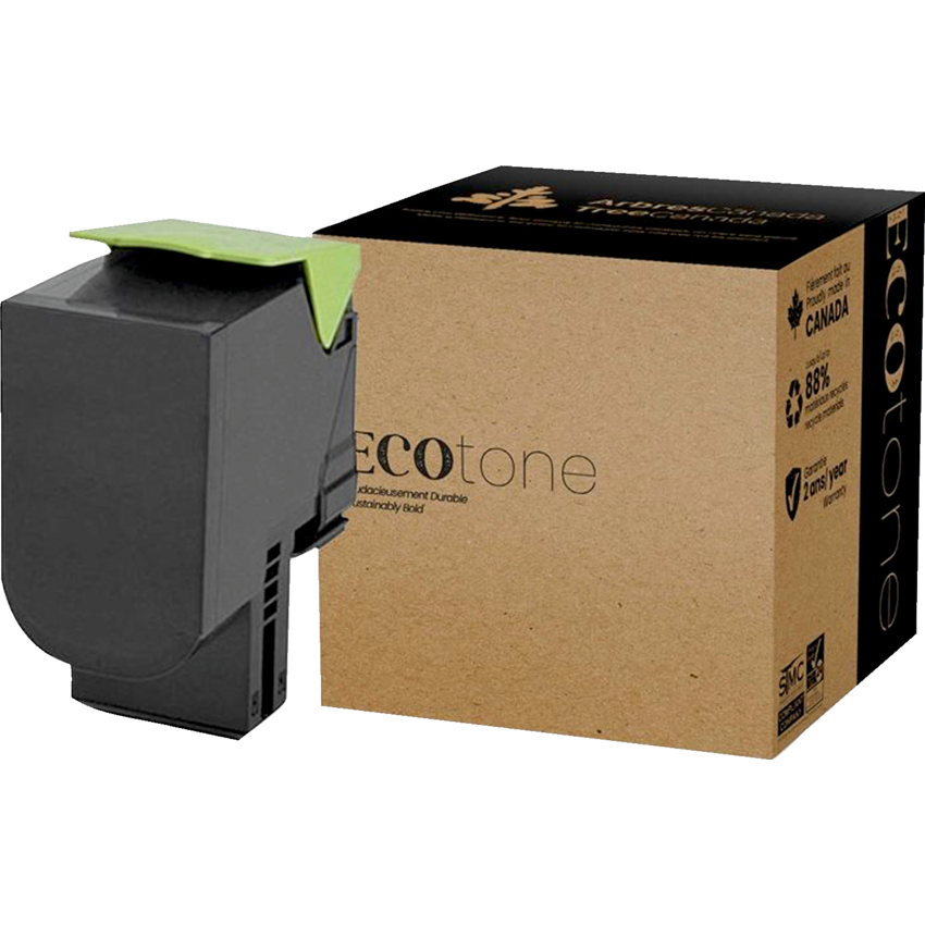 EcoTone® Remanufactured Laser Cartridge (Lex 71B1HK0) Black