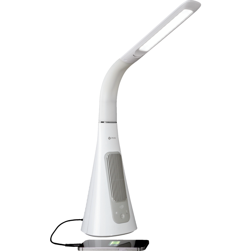 OttLite® SanitizingPro LED Desk Lamp and UV Air Purifier White