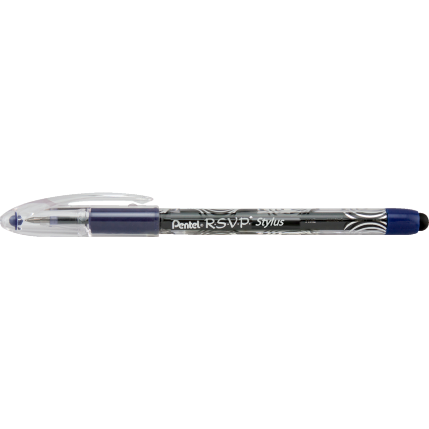 Pentel® R.S.V.P.® Stylus Ballpoint Pens Fine Point Blue 2/pkg
