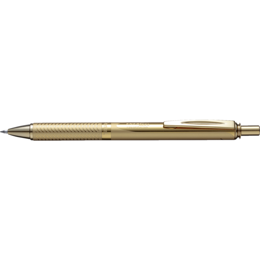 Pentel® EnerGel® Alloy Retractable Gel Pen 0.7 mm Gold Barrel Black