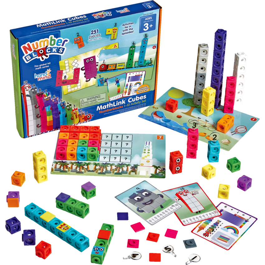 Hand2Mind® MathLink® Cubes Numberblocks® 1–10 Activity Set