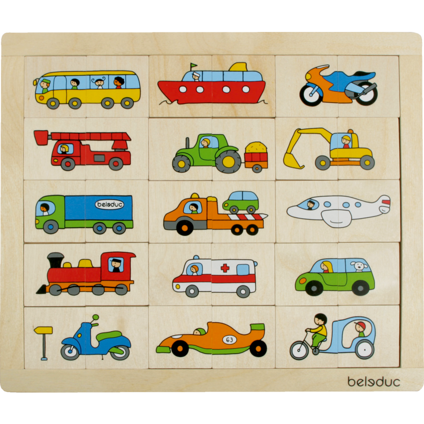 Beleduc Match and Mix Puzzle Transport