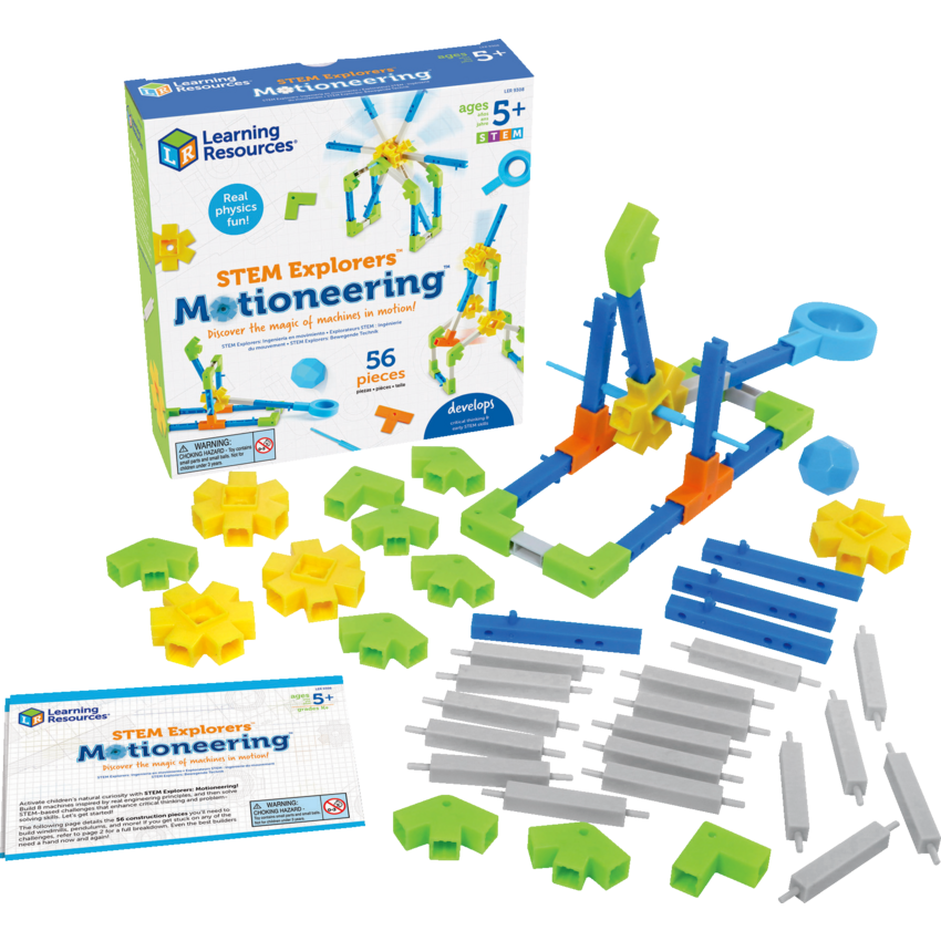 Learning Resources® STEM Explorers™ Motioneering™ 56 pieces/set