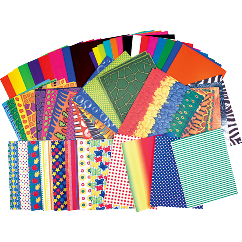 Roylco Preschool Paper Pack Assorted Patterns and Colours 176 sheets/pkg