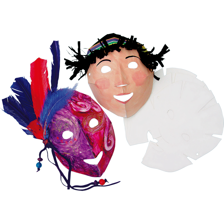 Roylco Folding Fun Masks 8-1/2" x 10-1/2" 40/pkg