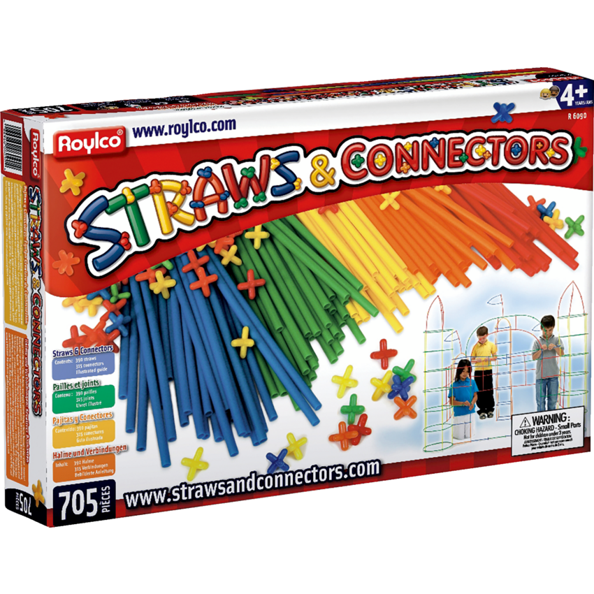 Roylco Straws and Connectors 390/pkg