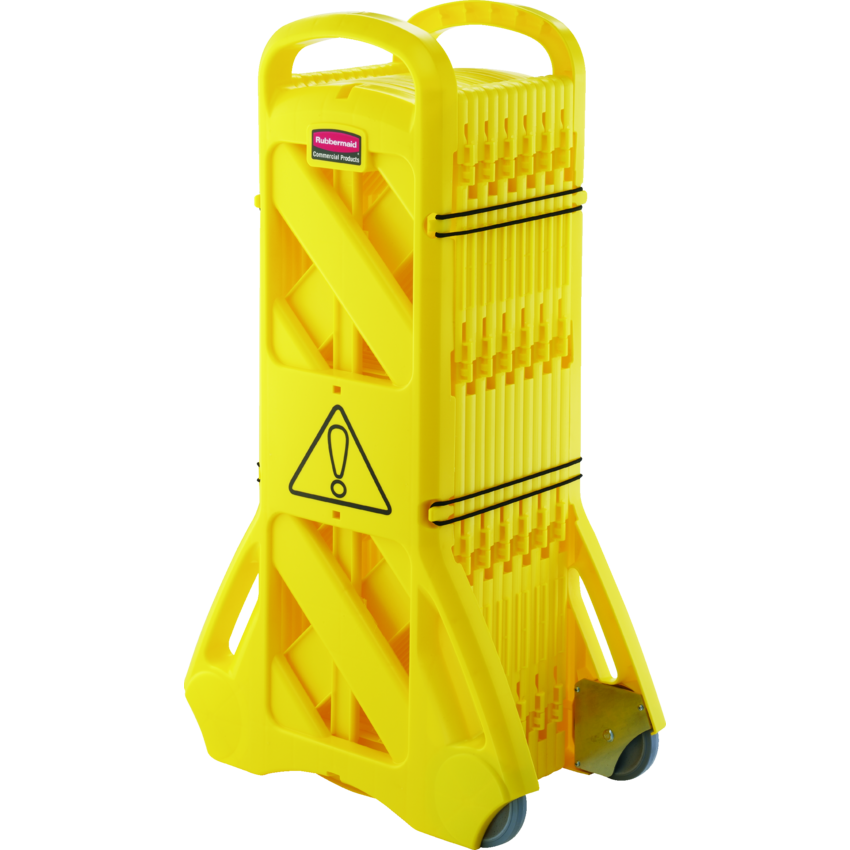 Rubbermaid® Expandable Mobile Barrier Yellow