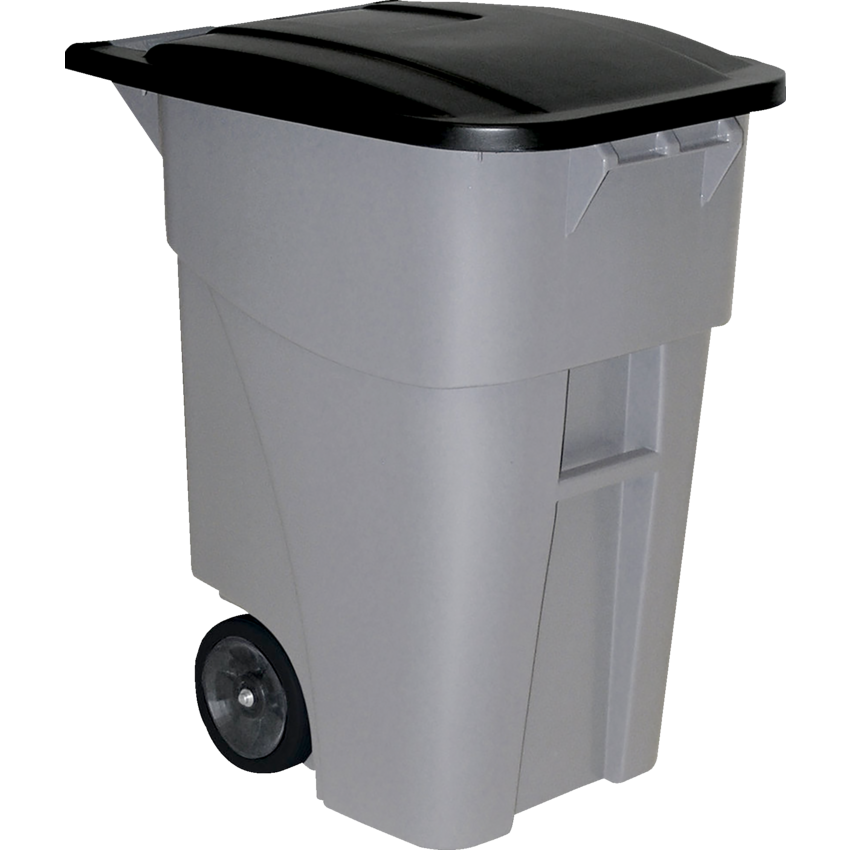 Rubbermaid® BRUTE® Rollout Waste Container with Lid 189.3 L Grey