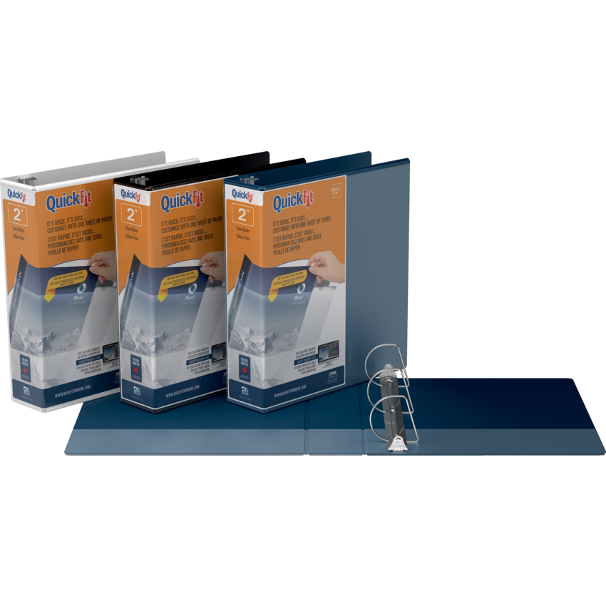 Davis Group QuickFit® View D-Ring Binder 2" White