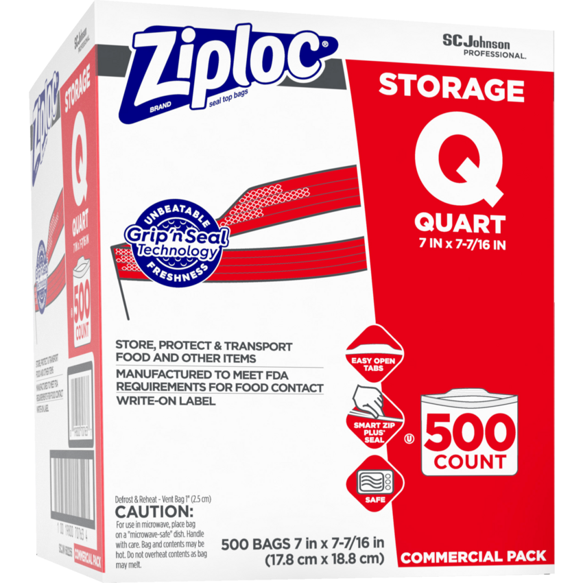 Ziploc® Storage Bags 1 quart 500/box